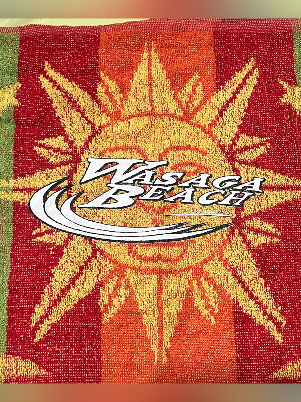 Multicolor Sun Logo Beach Towel